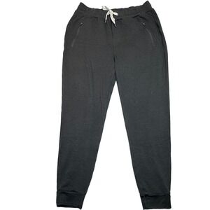 Vuori Ponto Performance Jogger Pants Mens L Black Sweatpants Stretch Casual